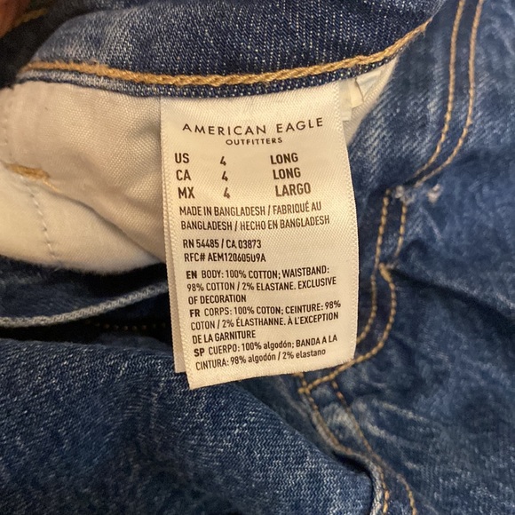 American eagle comfort waist band mom jean - size 4 long - Picture 7 of 8